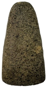 4 1/2" Adze. Grey Granite. Jennings County, Indiana. Ex Steve Ford Collections.