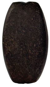 2 15/16" salvage Gorget. Steatitte. Illinois. Ex Paul Richter Collection. Motley COA.