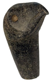 3 3/4" Bird Head Effigy Pipe. Montgomery County, Ohio. Ex Byron Anderson.