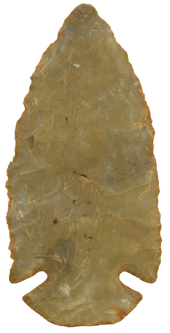 3 3/8” Dovetail. Southern IN. Hornstone. Ex Underwood, Townsend, Cooperider. (1 of 2)