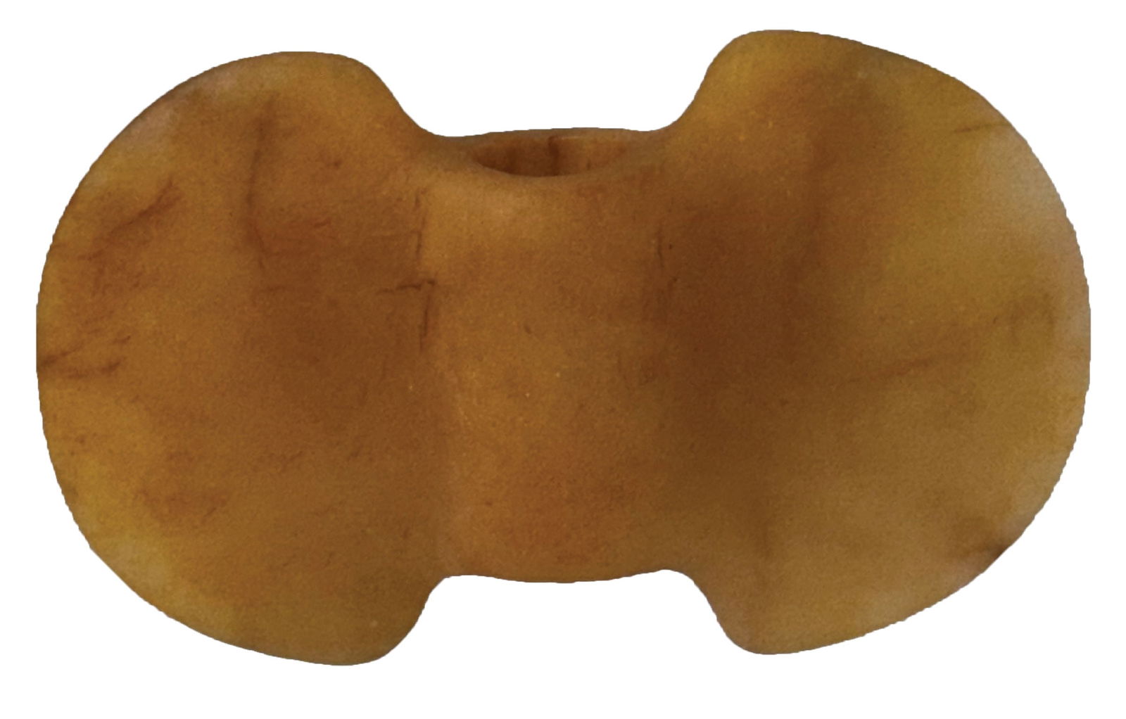 3 1/2" Butterfly Bannerstone. Yellow Quartzite. Handcock County, Illinois. Ex Ervin Hill and Paul (1 of 5)