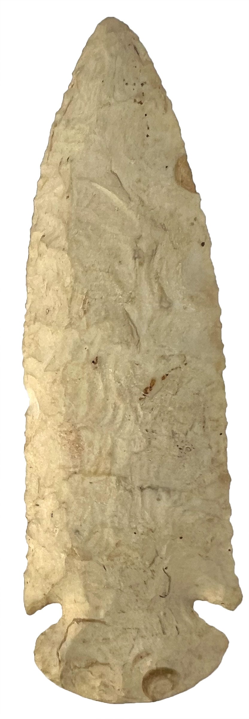 4 1/8” Dovetail. Burlington Chert. Cole County, Missouri. Ex Nick Gray.: 4 1/8” Dovetail. Burlington Chert. Cole County, Missouri. Ex Nick Gray.