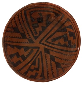 7" St. Johns Pottery Bowl. New Mexico. Ex Daniel Wolf. Minor Restoration.