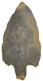 5 11/16” Adena. Henry County, IN. Large, first stage example. Ex John Behny and