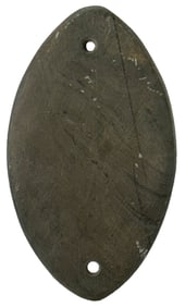 4 13/16” Slate Gorget. Coshocton County, OH. Ex Dave Root, Steve Ford and Jeff Hunt.