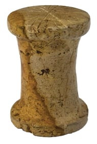 1/8" Fort Anicient Spool. Pipestone. Clermont County, Ohio. Ex Gary Litherland.