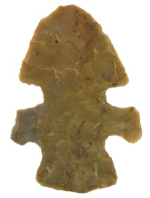 2 1/8” Merkle Point. Christian County, KY. Rare double notched type. Found by