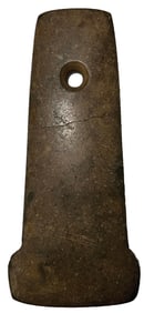 3 3/4” Anchor Pendant. Broken and Glued. Pipestone. Lawrence County, Ohio. J. Davis COA.