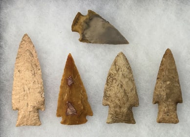 Frame of 5 Points. 2” to 3 7/8”. Ex Wally Zollman.