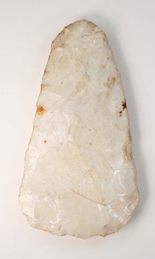 Spade. Fulton Co, IL. Abel. Davis G9 COA: 7. 5 1/4” Spade. Fulton Co, IL. Crescent Quarry. Ex-Fred Abel, Roy Hathcock. Davis G9 COA
