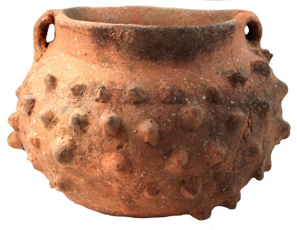 Noded Bowl. Loudon Co, TN. Minor repair: 192. 6” D. Noded Bowl. Loudon Co, TN. Minor repair. Sturdy southern type, probably Dallas Culture