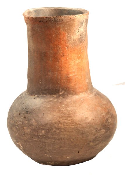 Stovetop Jar. Gold finish. Partain, Westbrook: 196. 8 1/2” Stovetop Jar. Marked Rose Mound, Cross Co, Arkansas. Smoth gold Bell Plain finish. Solid. Ex-Ken Partain, Dr. Kent Westbrook. found in 1966. Don't overlook this G10 Jar. Comes with a Ken