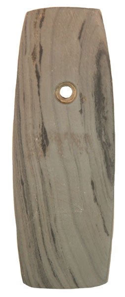 Adena Pendant. OH. Davis G10 , Jackson COAs: 250. 5” Adena Pendant. Morrow Co, OH. Some etching. Ex-Larry Dyer. Well made, banded slate. Davis G10 and Jackson COAs