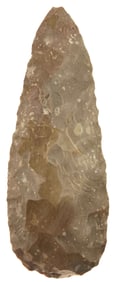 10" Spade/Hoe. Cream Color Flint. Texas. Ex John Buchcannon.