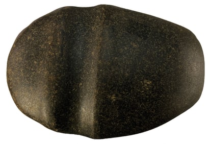 6 1/2" 1/2 Grooved Axe. Hardstone. Indiana. Fluted on top and bottom. Ex McDaniel.