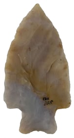 3 1/2" Adena. Gray and Tan Flint Ridge. Ex Earl Townsend, Jr. and Al Nutgrass.