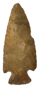 4 1/16" Hopewell. Kaolin Flint. Kentucky. Ex Dave Cox and Doug Watkins.