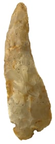 5 3/4" Ohio Base Tang Knife. Flint Ridge. Ohio. Ex Dr. Meuser and Wachtell.