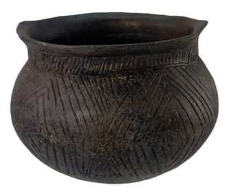 5 1/2" Mississippian Bowl. Tempered Clay. Arkansas/Missouri. Ex Schwartz Family.