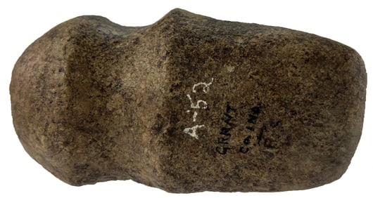 4 5/8" 3/4 Grooved Axe. Granite. Marion County, Indiana. Ex Doug Watkins.