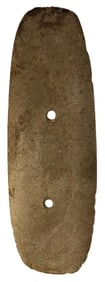 6 3/8" Gorget. Indiana. Ex Claude Stone and Earl Townsend, Jr (1593).
