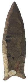3 3/8" Cumberland. Fort Payne Chert. Tennessee. Ex Ron Lewis. Stermer COA.