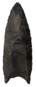 2 1/16" Clovis. Hornstone. Fluted both sides. Eaton Co, MI. Ex Doug Watkins.