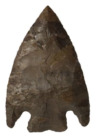 3 1/4" Hopewell. Hornstone. Indiana. Ex Terry Allen and Doug Watkins. Putty COA.
