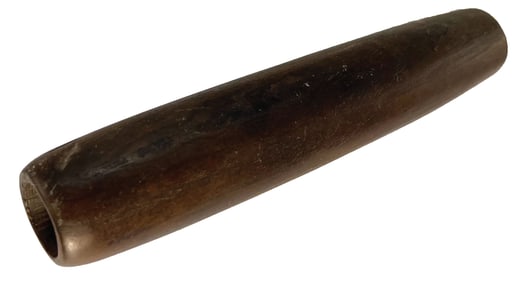 5 1/2” Tube Pipe. Red Banded Slate. Ohio. Ex Doug Watkins.