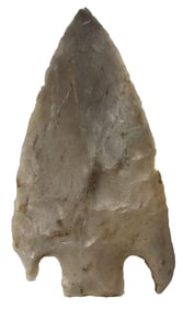3 13/16" Little River. Novaculite. Arkansas. Some repair. Ex Terry Allen. Motley COA.