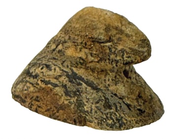 2 5/8" Bust Birdstone. Schist. Indiana. Ex Matt Moeller and Gary Smith. Putty COA.