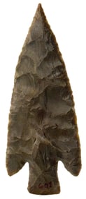 4 13/16" Buck Creek Point. Indiana Hornstone. Kentucky. Ex Jack Litchfield.