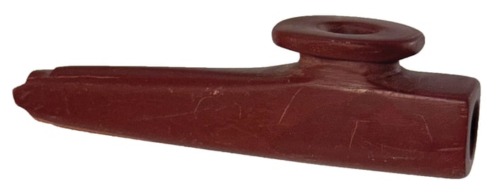 4 1/4" Catlinite Disc Pipe. Union Co Kentucky. Dickey COA.