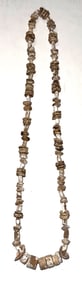 24 1/2" Williams Island Shell Bead Necklace. Pictured in Who's Who 11. Ex King Ross.