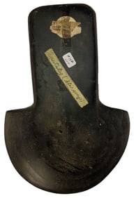 10 1/2" Mississippian Spatulate. Banded Slate. Ohio. Ex Byerly, Nussbaum. Putty COA.