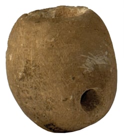 2" Fort Ancient Sandstone Pipe. Ross County, Ohio. Ex Robert Converse.
