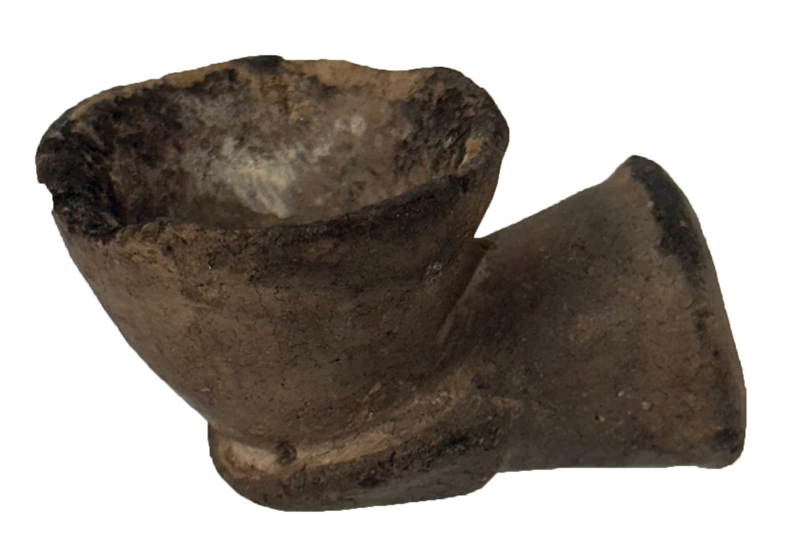 2 1/16" Clay Pipe. Clark County, Arkansas. Ex Dr. Jay Goldberg and Kevin Pipes. (1 of 8)
