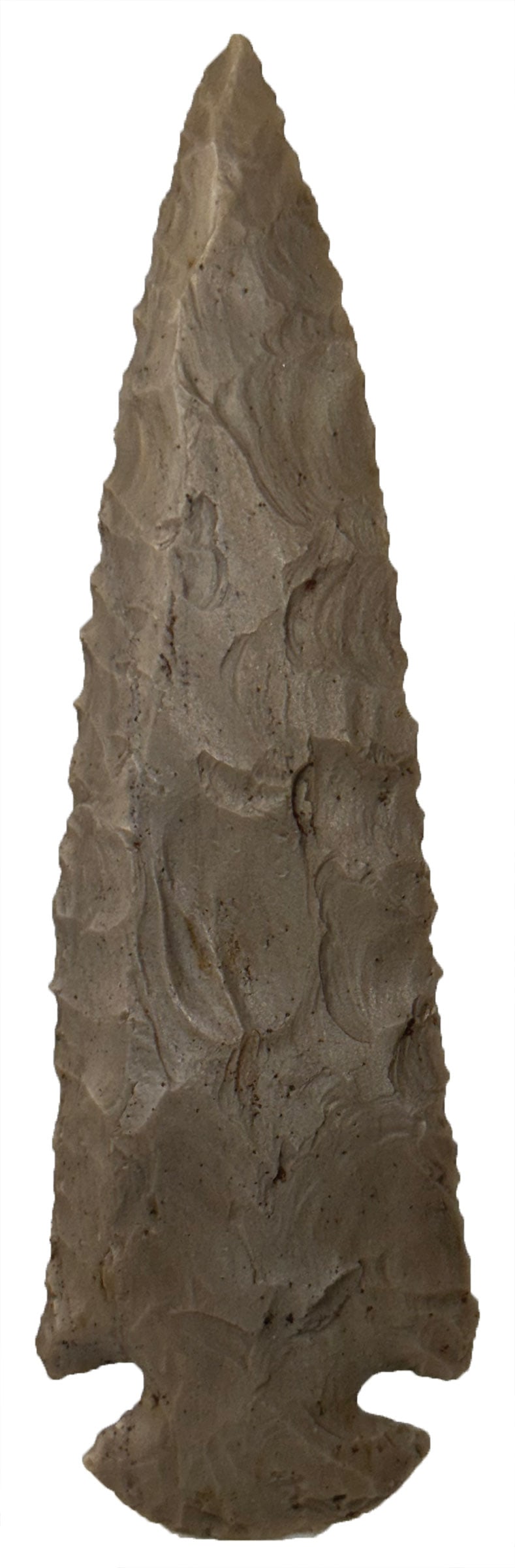 4 5/16" Dovetail. Gray Chert. Midwest. Ex Paul Richter and Terry Allen. Rogers COA. : 4 5/16" Dovetail. Gray Chert. Midwest. Ex Paul Richter and Terry Allen. Rogers COA. 