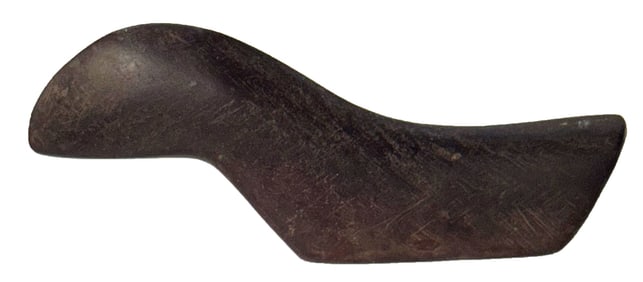 4" Birdstone. Heavily polish and drilled. Ohio. Ex Kenneth Dixon. Perino COA.