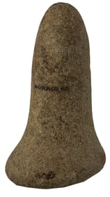 6 1/2" Round or Pointed Poll Bell Pestle. Nice. Indiana. Ex Ronald Max Hinshaw.