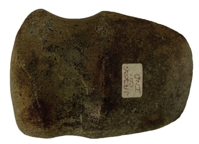4 3/4"Axe, Full Grooved. Hardstone. Indiana. Ex Steve "Garr" Schnarp.
