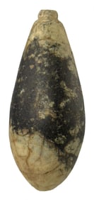 3 1/2” Grooved Plummet. Porphyry. Ohio. Ex Art Schleister and Pat Gaines.