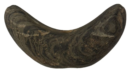 4" Curved Pick Bannerstone. Nice Starter piece. Indiana. Ex Kevin Pipes. J. Davis COA.