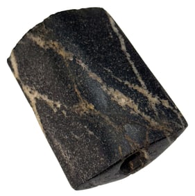 3 7/16" Clarksville Bannerstone. Diorite. Indiana. Well made. G9+ COA.