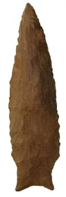 4 13/16" Savannah River. Dover Chert. Henry County, TN. Ex Peter Morrow. Rogers COA.