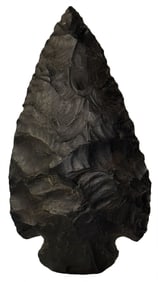 4 3/8"Snyder. Black Zaleski. Hocking County, Ohio. Ex James Fletcher Collection.