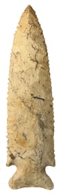 4 7/8" Stillwell. White Burlington Chert. Missouri. COA. Ex Terry Allen.