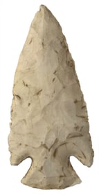 4 3/4" Mackinaw. Crescent Quarry Chert. Illinios. Ex Billy Ethridge and Pat Gaines.