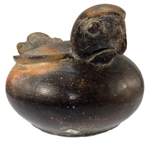 6 1/2" Tip to tail. Pre-Columbian Vessel. Ex John Tilley Collection.