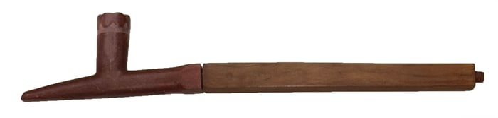 19 3/4" Catlinite Pipe. IN. Ex Ex Kyle Metcalf.